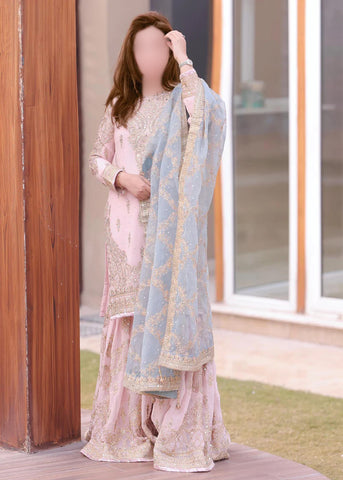 3 piece Stitched Suit- Embroidered (Pret) BWH-02012363