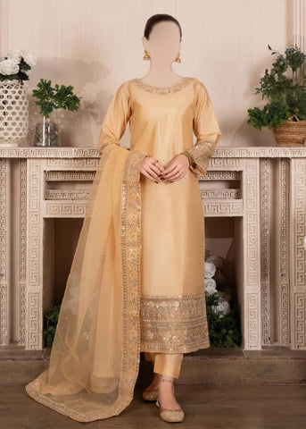 3 piece Stitched Suit- Embroidered (Pret) BBG-02012345