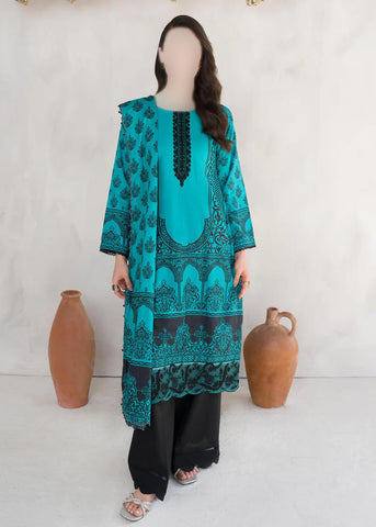 3 piece Stitched Suit- Embroidered (Pret) BBL-02012351