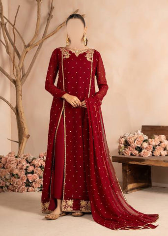 3 piece Stitched Suit- Embroidered (Pret) BRD-02012349