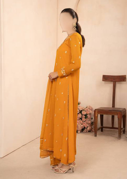 3 piece Stitched Suit- Embroidered (Pret) BYL-02012347