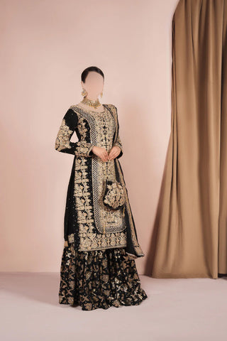 3 piece Stitched Suit- Embroidered (Pret) BBL-02012361